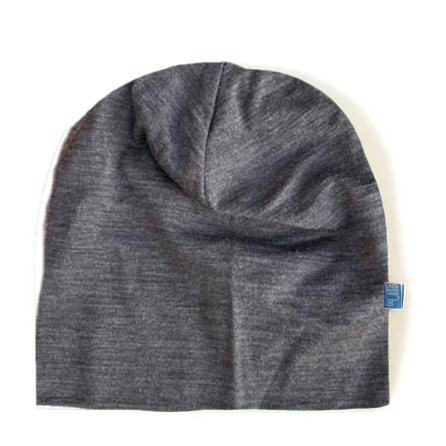 Beanie i ekologisk ullsilke från Glückskind  - muskotbrun