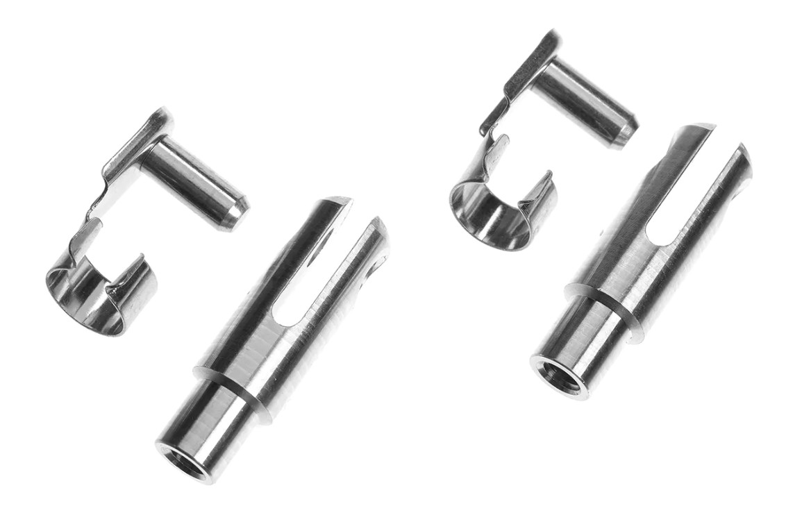 G-Force Aluminium Clevis - Heavy Duty w/ Safety Clip - M4 - 2 pcs