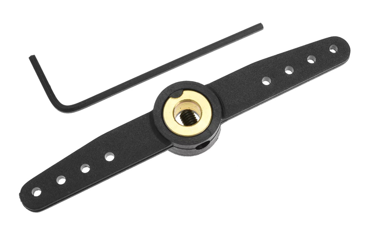 G-Force Nylon Steering Arm - Double - 66mm - Shaft Dia. 5mm - 1 pc
