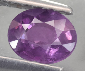 Espinela púrpura natural rara de 0,72 ct de Mogok, Birmania