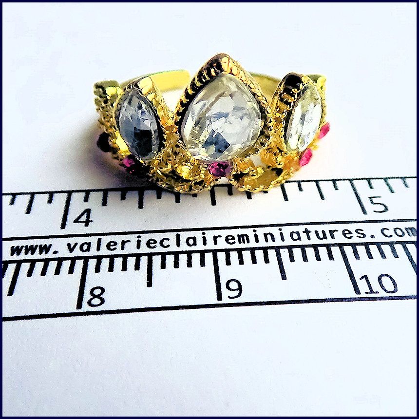 Crown gold - from Valerie Claire Miniatures - 2