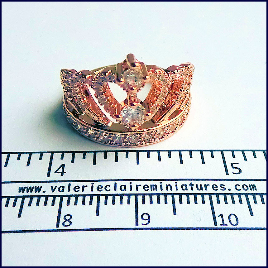 Crown rose gold - from Valerie Claire Miniatures