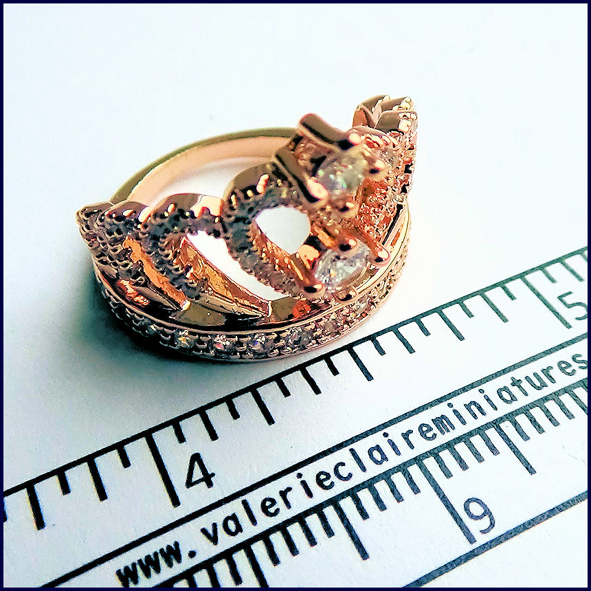 Crown rose gold - from Valerie Claire Miniatures - 2