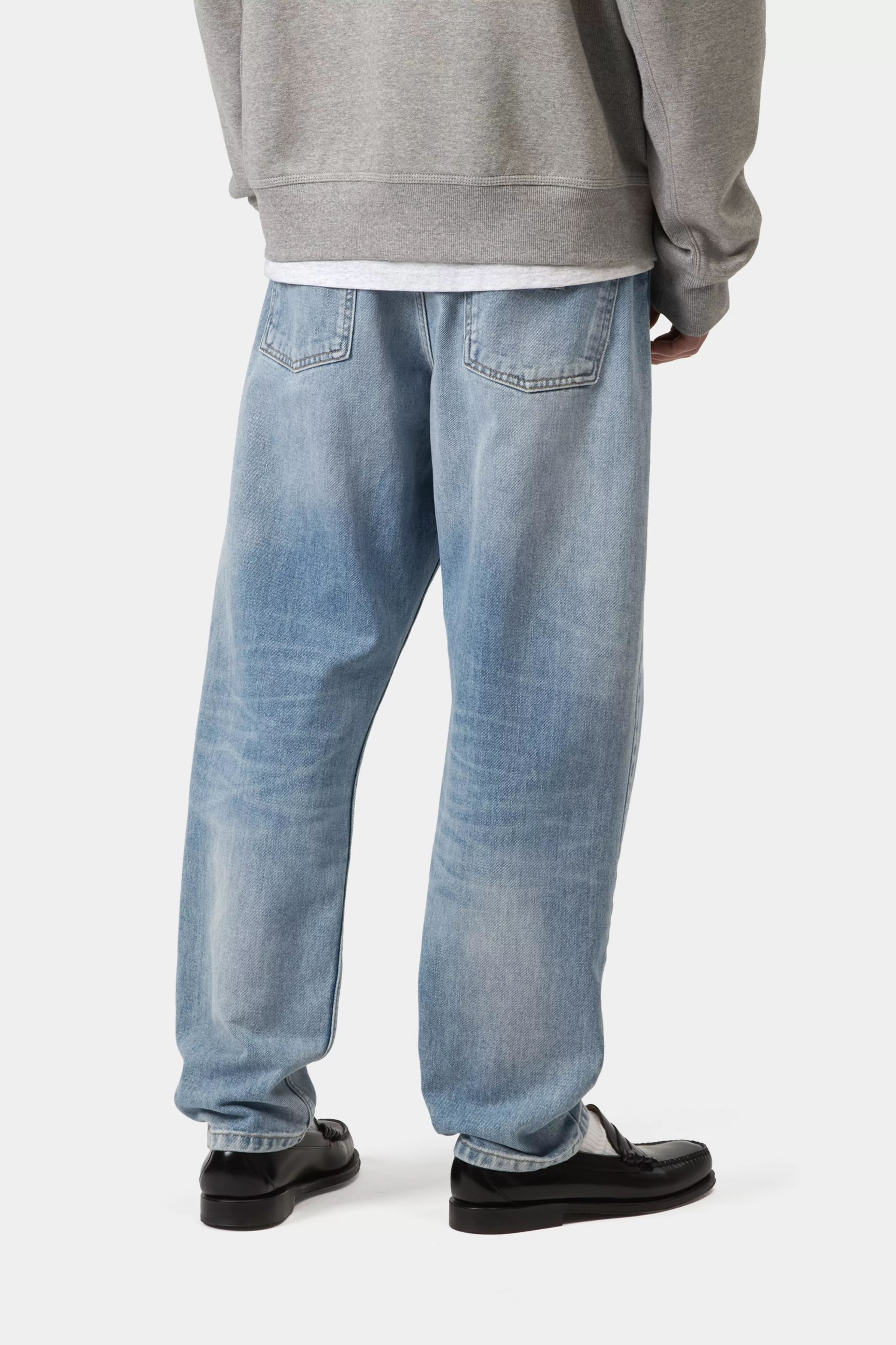 Carhartt WIP Klondike Jeans Blue Light Used Washed - 2