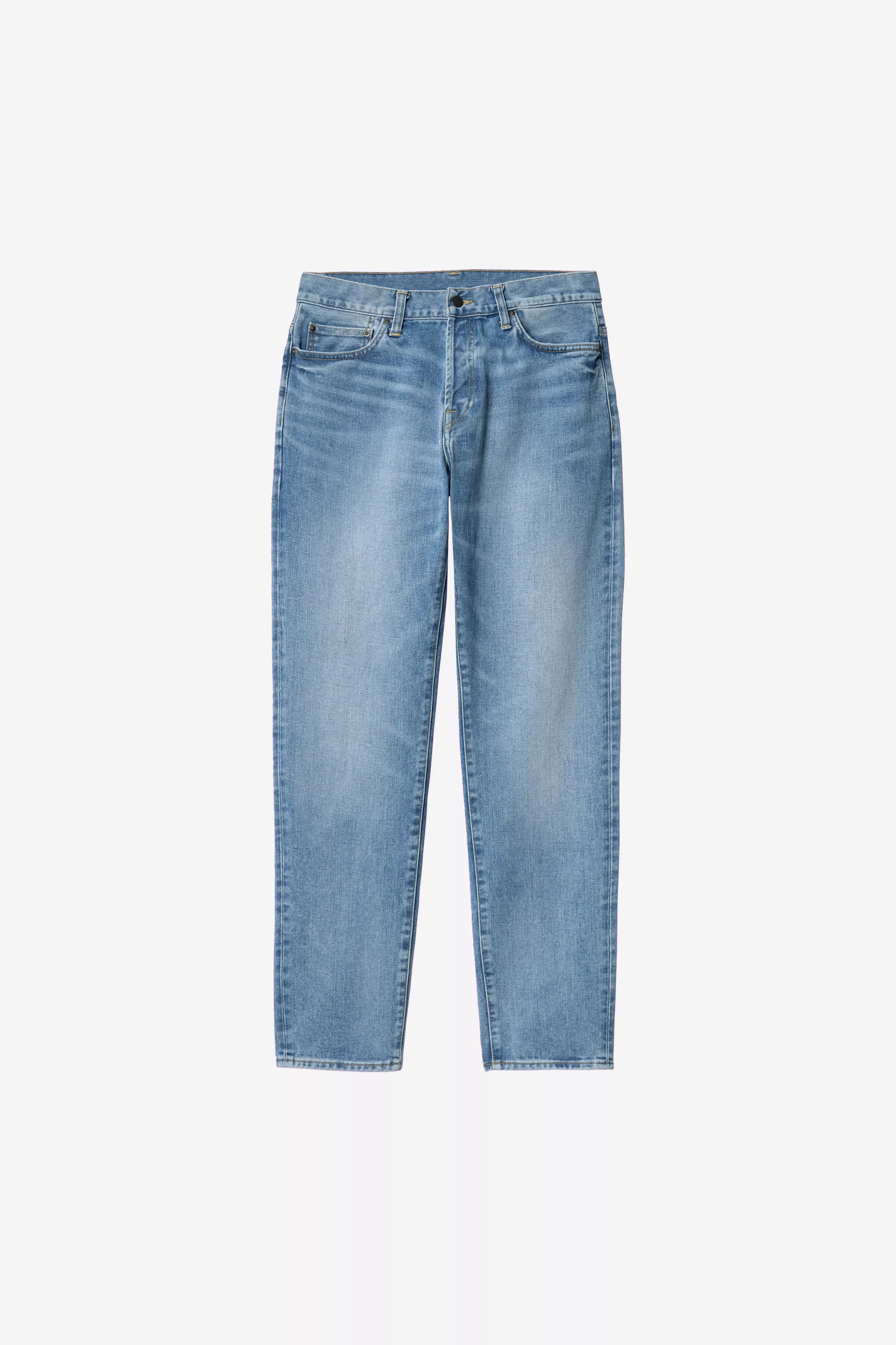 Carhartt WIP Klondike Jeans Blue Light Used Washed - 6