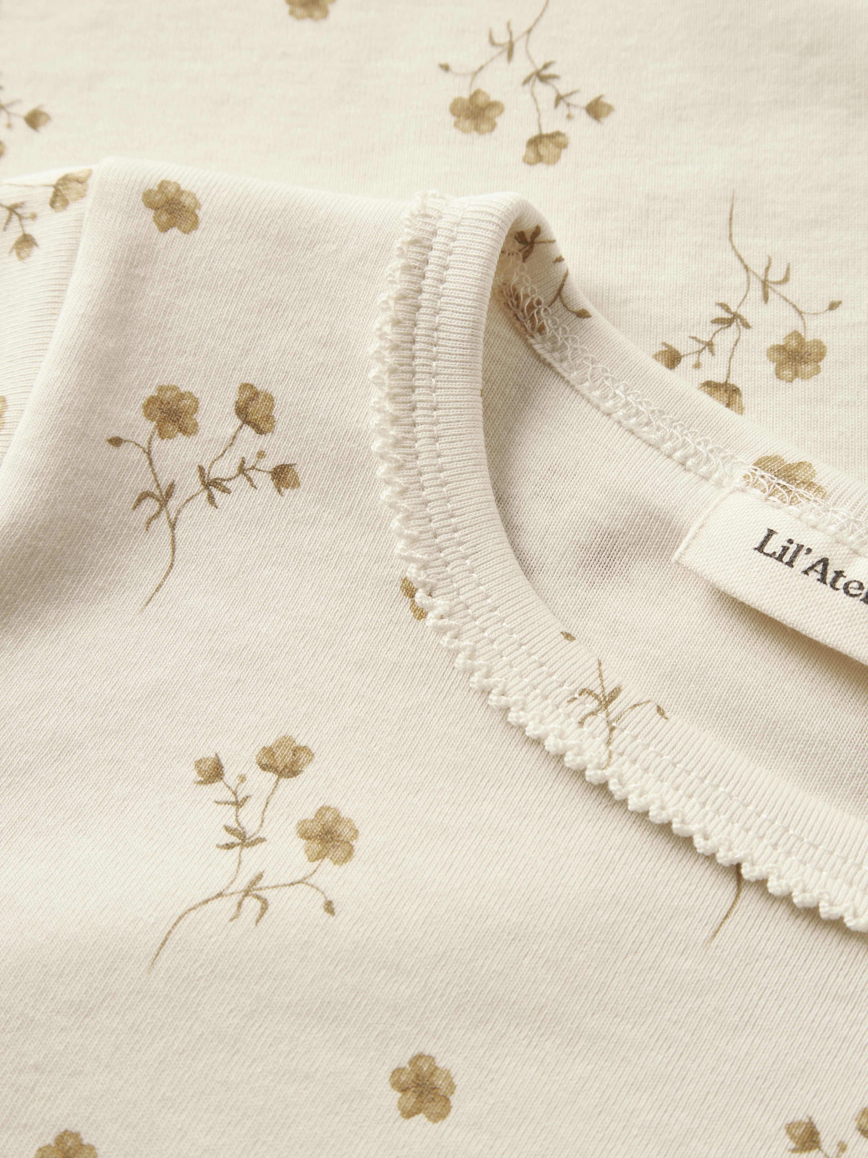 NMFLAYO SIG LS SLIM TOP LIL Coconut Milk FLOWER YELLOW - 3