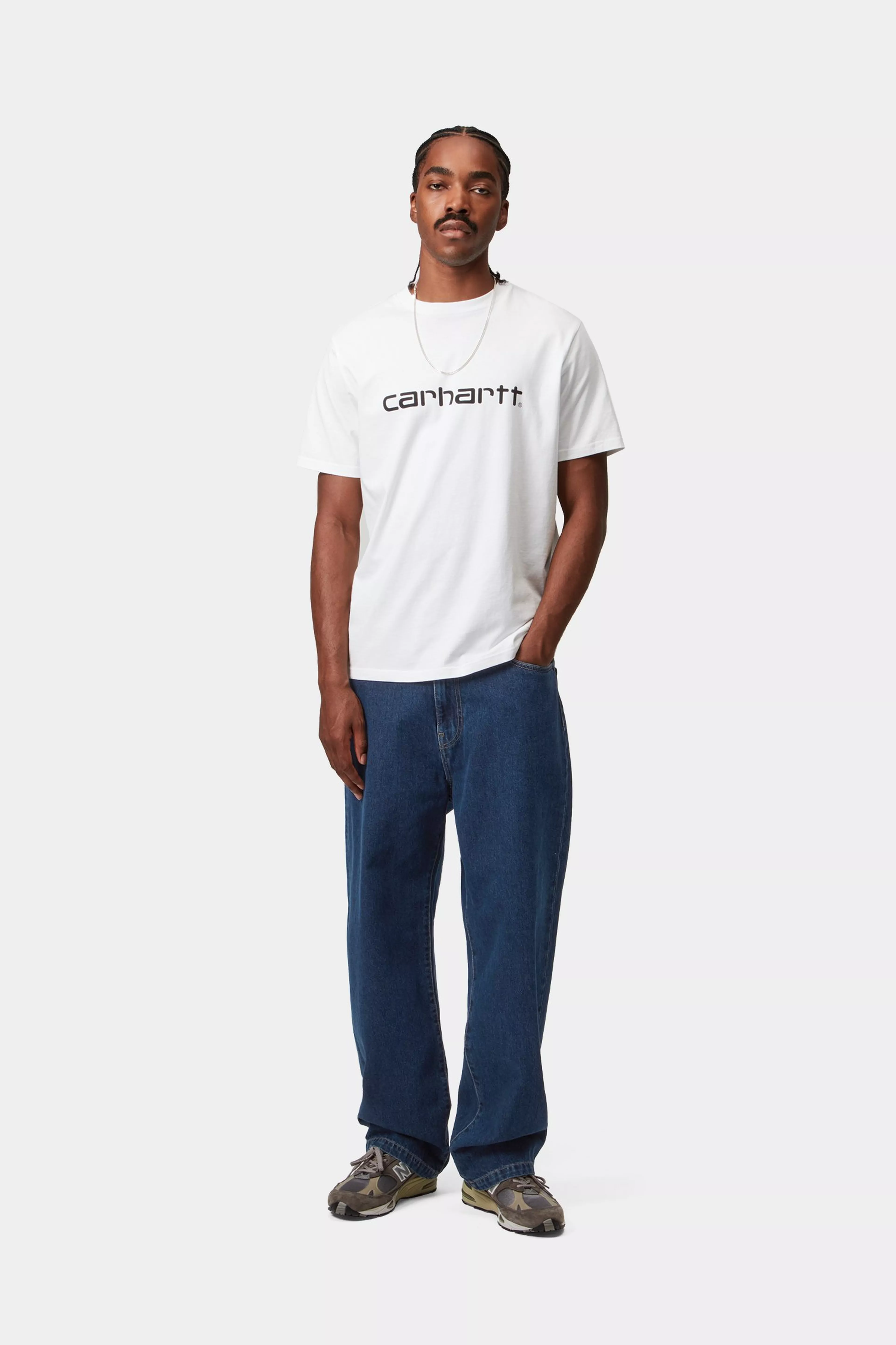 Carhartt WIP Landon Pant Blue Stone Washed - 4