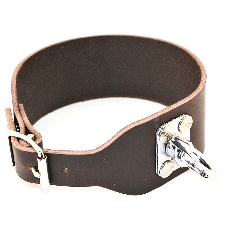 Alac Spårningshalsband med lekare, Brun 45 cm