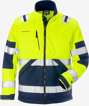 Fristads Varsel softshell-jacka 4083 WYH, klass 2