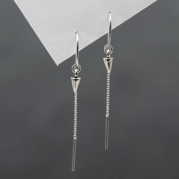 by Faith - Silverörhängen dra igenom spike