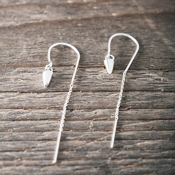 by Faith - Silverörhängen dra igenom spike