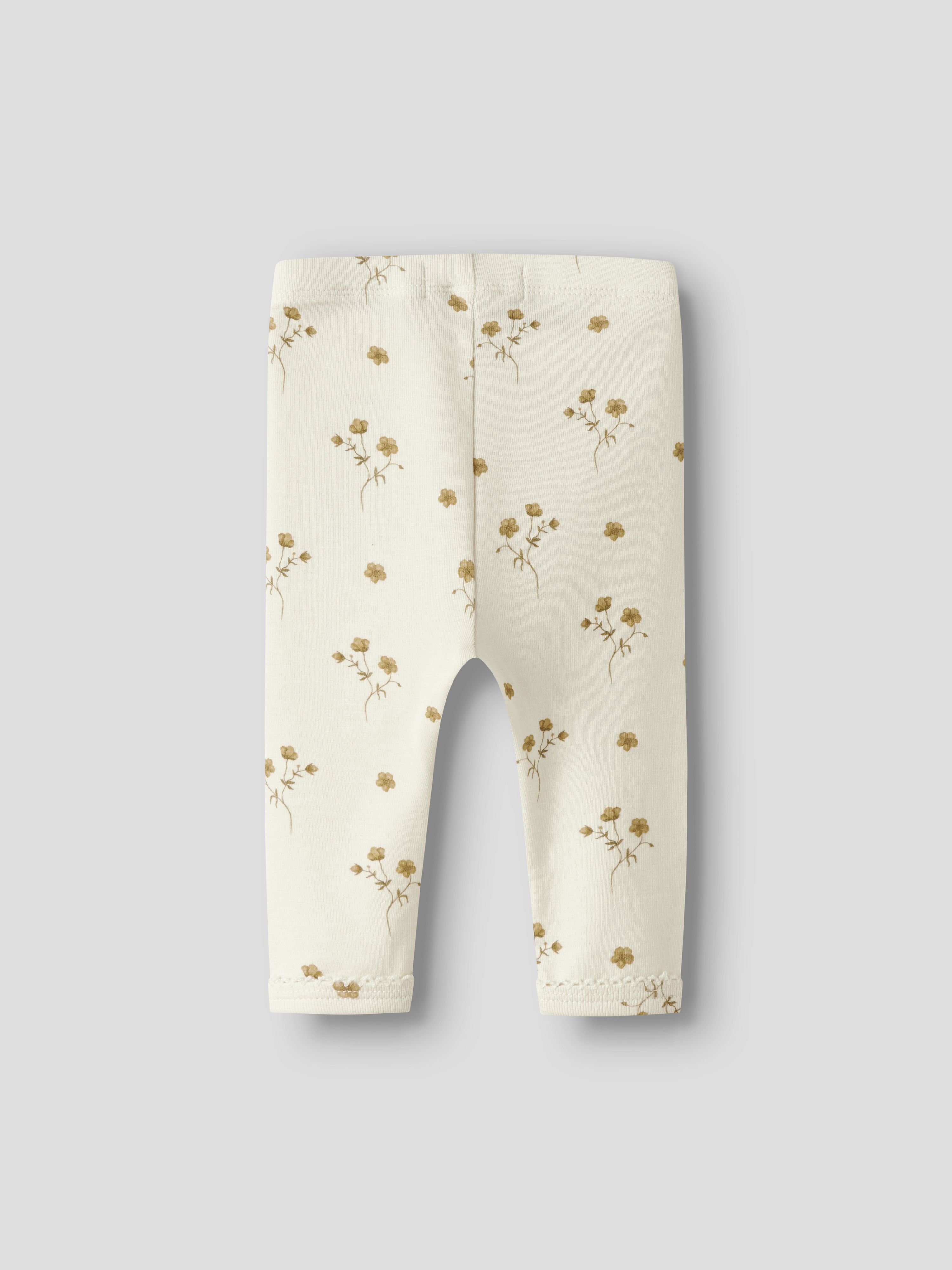 NBFLAYO SIN SLIM LEGGINGS LIL Coconut Milk FLOWER YELLOW - 2