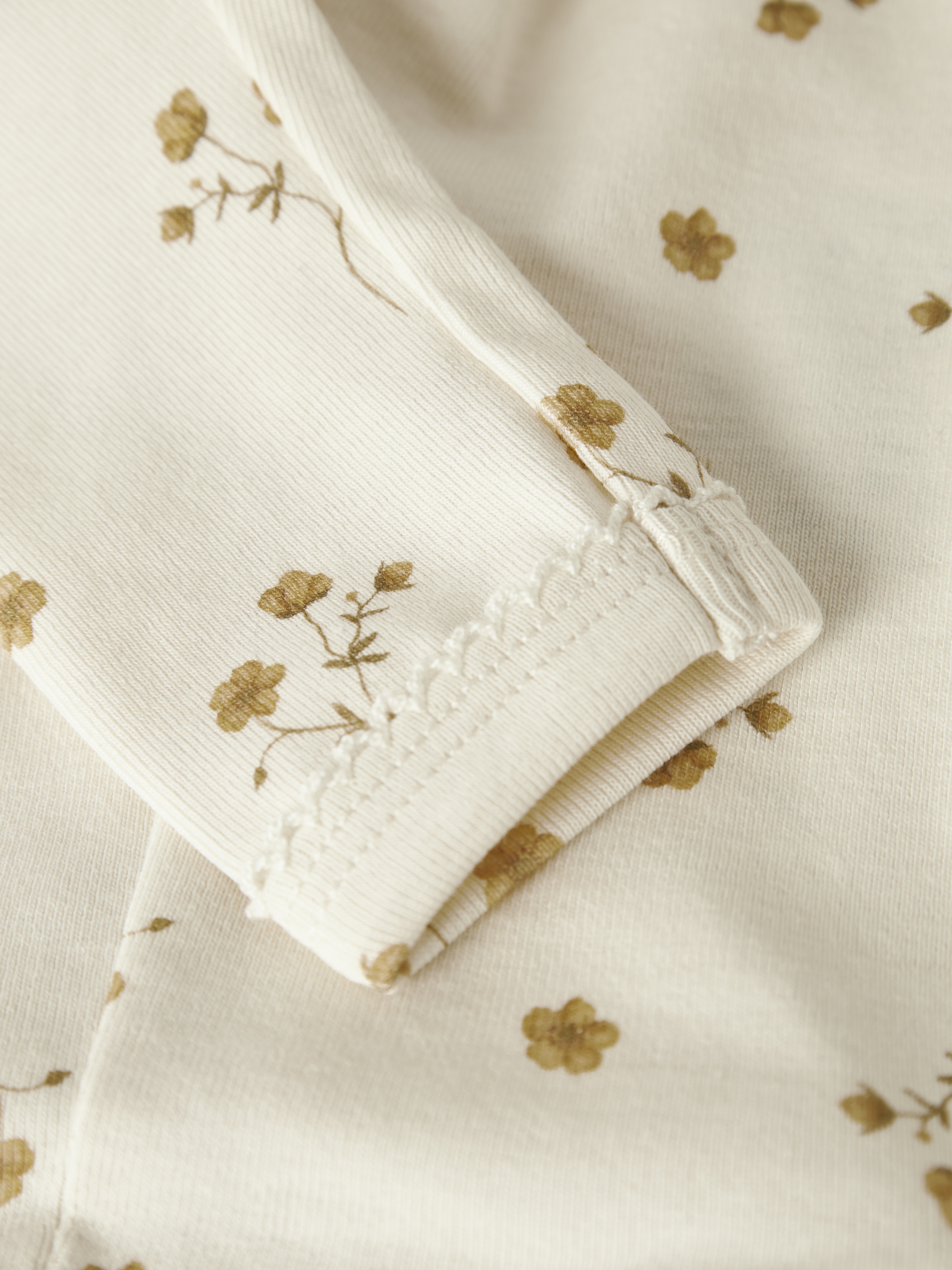 NBFLAYO SIN SLIM LEGGINGS LIL Coconut Milk FLOWER YELLOW - 3