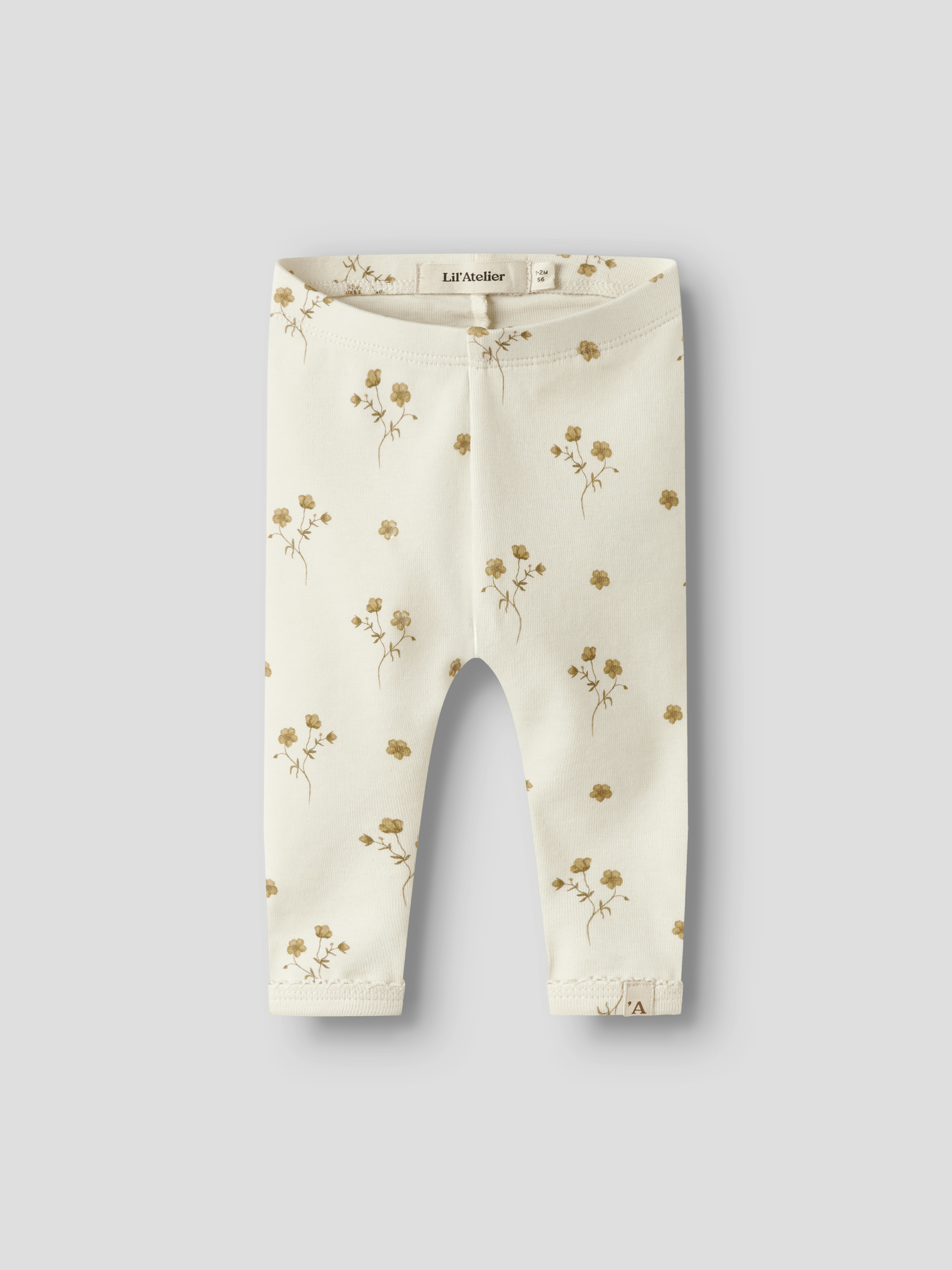NBFLAYO SIN SLIM LEGGINGS LIL Coconut Milk FLOWER YELLOW