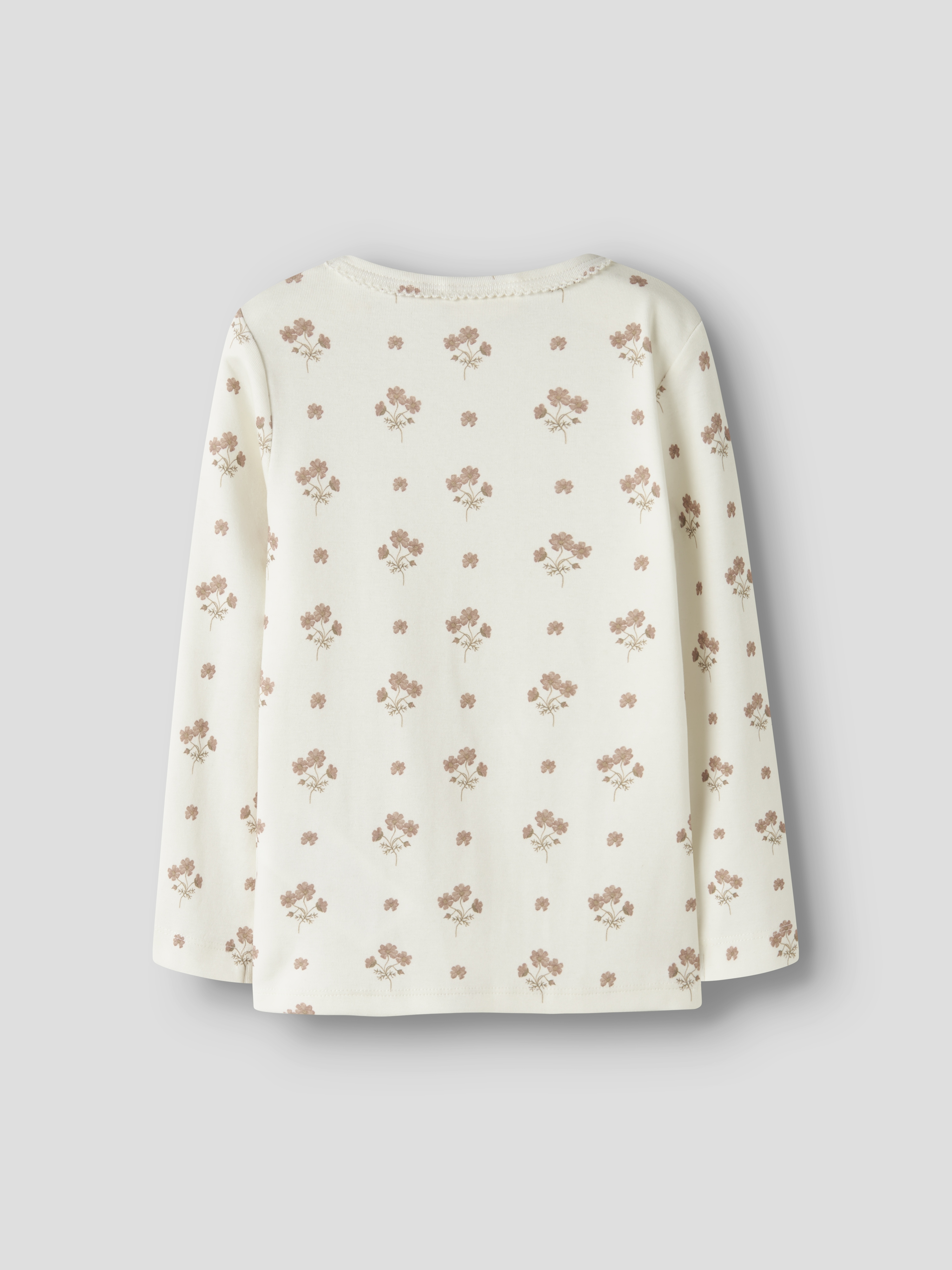 NMFLAYO SIG LS SLIM TOP LIL Coconut Milk FLOWER Pink - 2