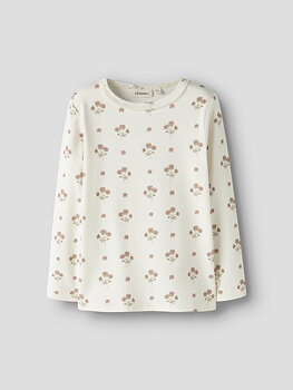 NMFLAYO SIG LS SLIM TOP LIL Coconut Milk FLOWER Pink
