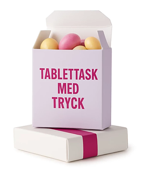 Tablettask med Tryck – Profilgodis med Egen Design