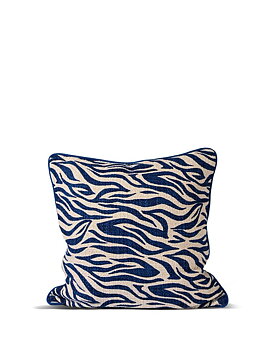 Kudde Anima zebra blå M 50x50 cm
