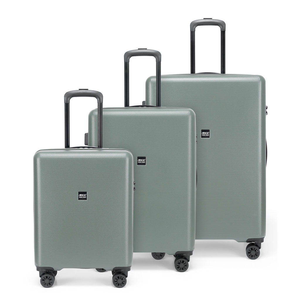 Hårda resväskor - AIRBOX AZ26 4W 3-set 75/65/55 Green