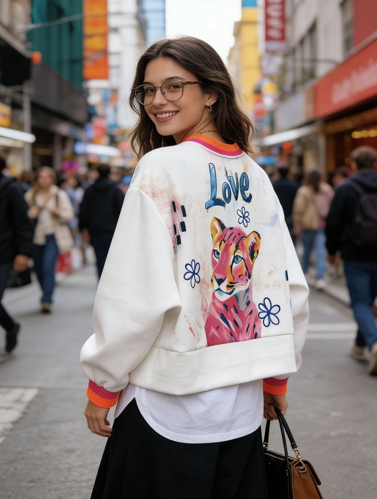 Zip jacket artistic white - 2