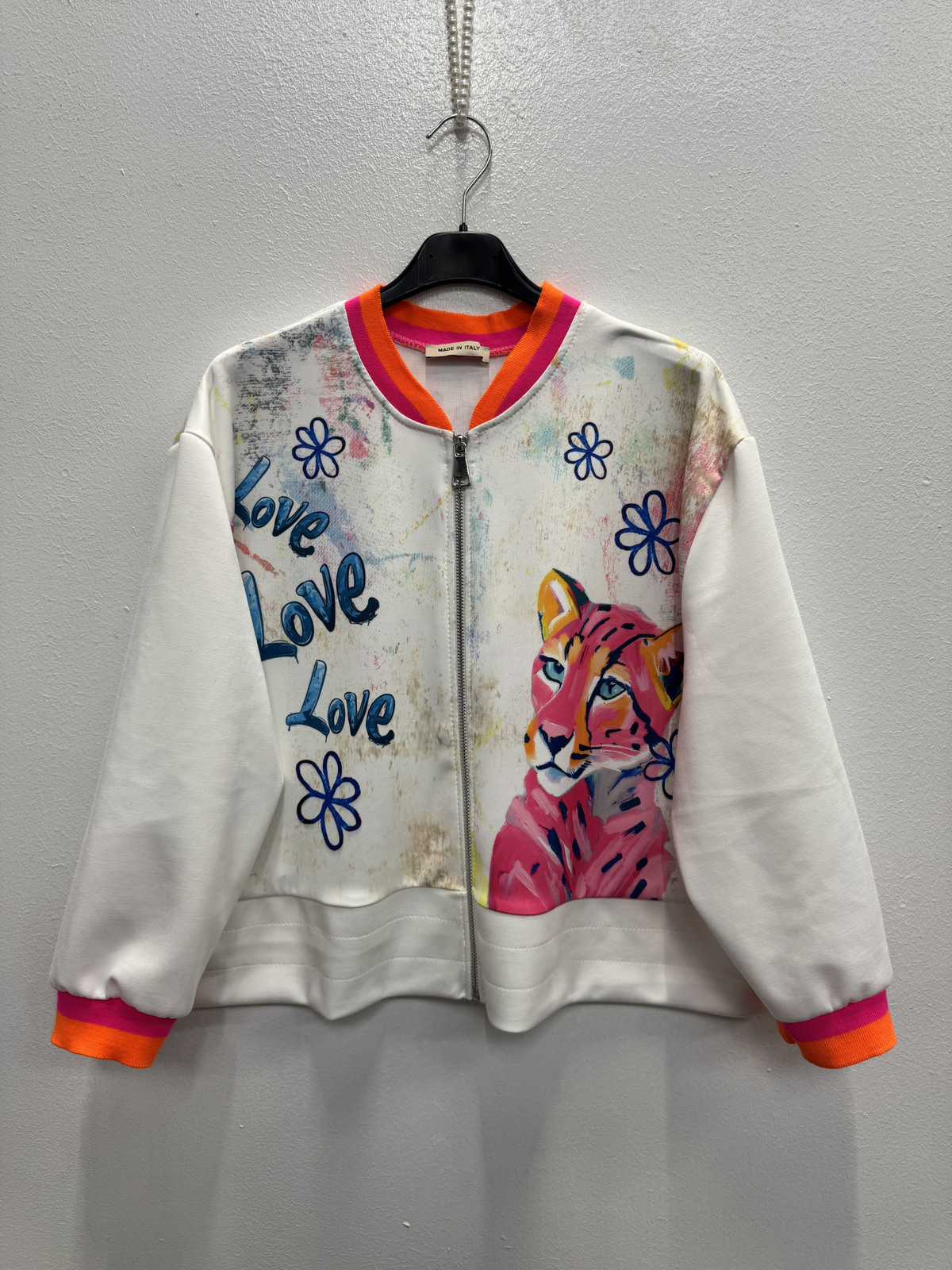 Zip jacket artistic white - 3