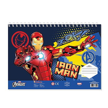 Avengers Marvel Målarbok med Klistermärken Iron Man NY