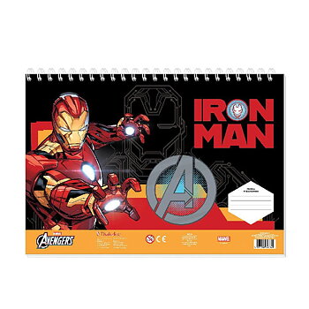Avengers Marvel Målarbok med Klistermärken Iron Man AS