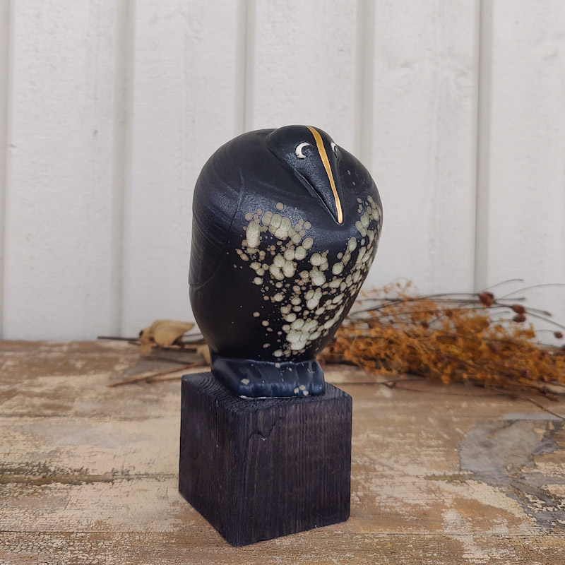 Fågel Fenix Ossian svart av Lisa Larson - 2