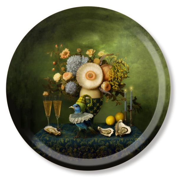 Tray "A little bird told" Ø 39cm