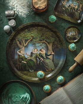 Tray "Slumber party" Ø 39cm