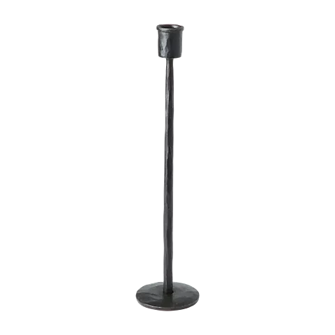 Candle Stick Black  Iron  Straight,Thor High, Handmade