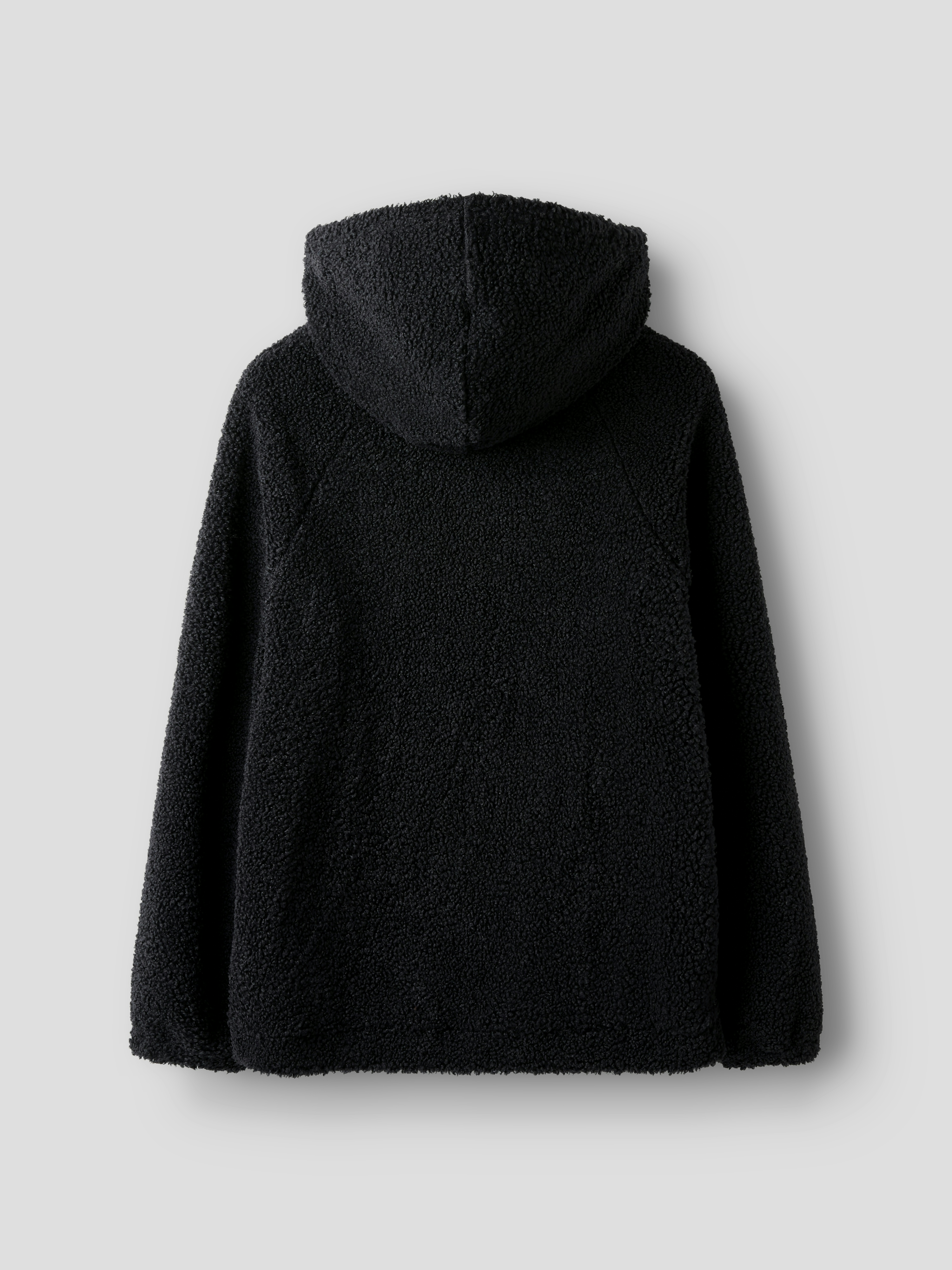 NLMBETTO LS SHERPA HALF ZIP L SWEAT Dark Grey - 2