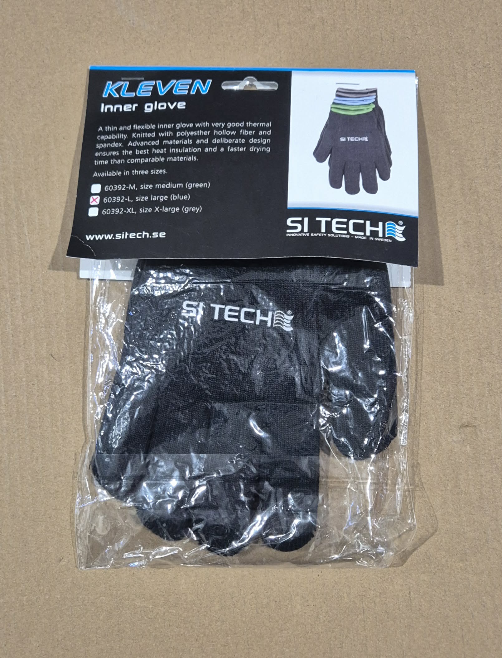 Si-Tech Innerhandskar, L *NY*