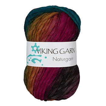 Naturgarn - Multi lila/jade