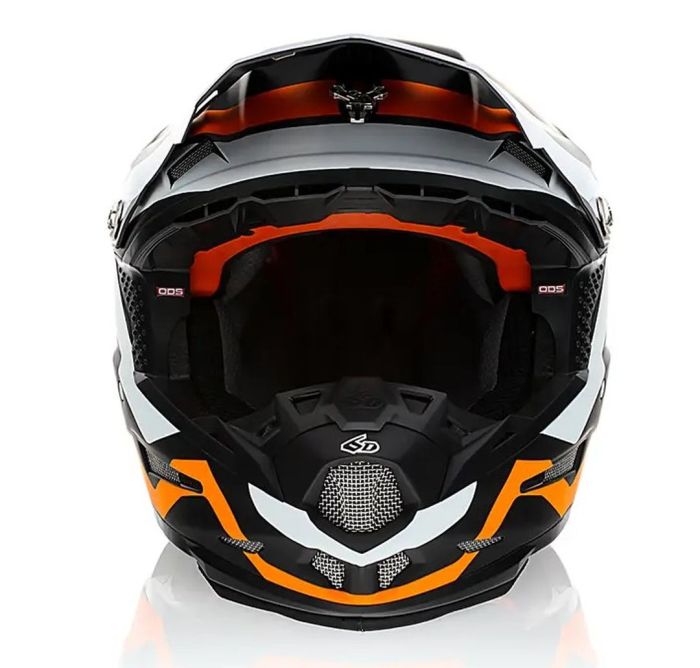 6D ATR-2Y Drive Casco Bambini, Neon Arancia/Nero - 2