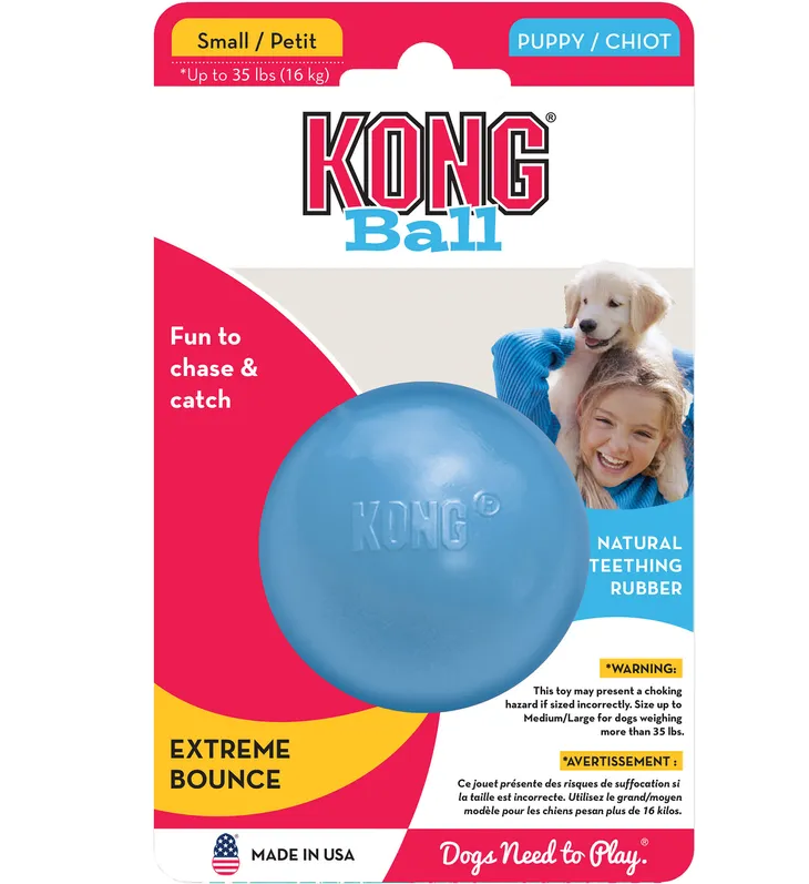 Kong Puppy Ball med hål S 6cm