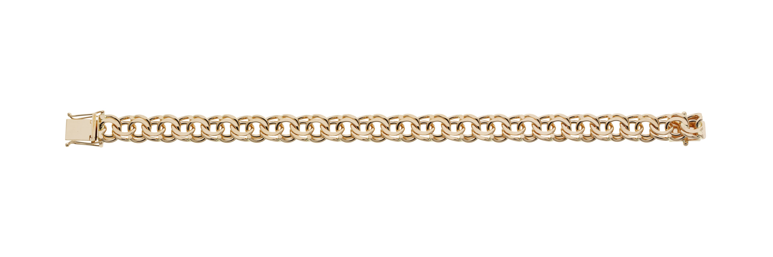 Bismarck armband i rödguld - 19 cm