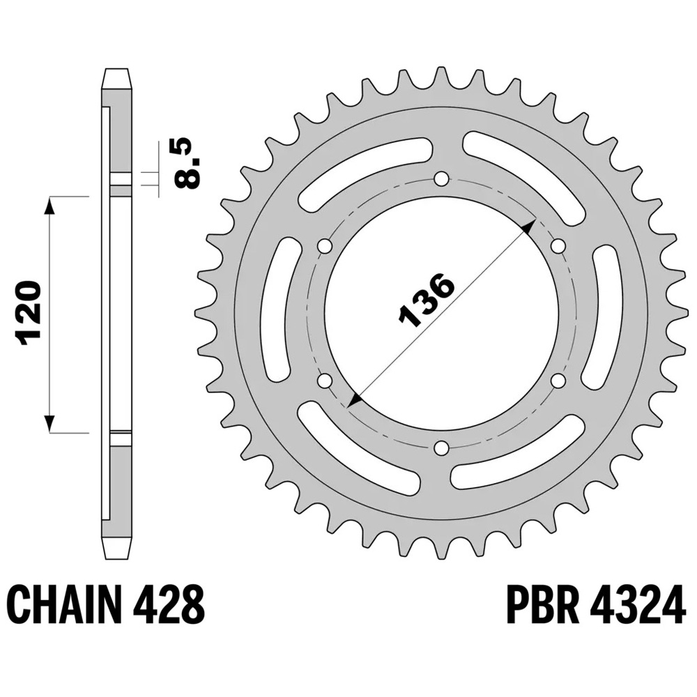 Rear Sprocket Steel