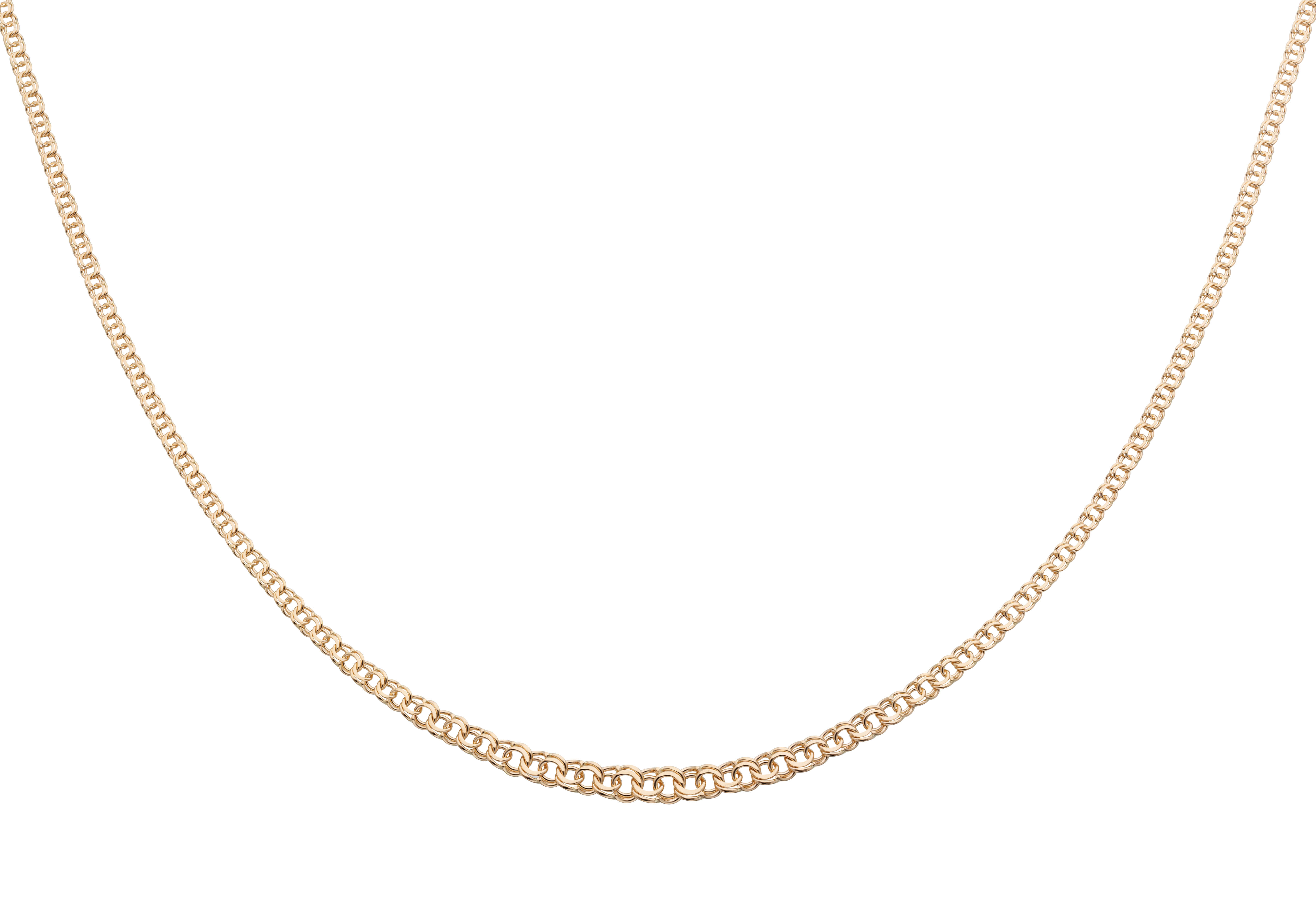 Bismarck halsband i rödguld - 42 cm