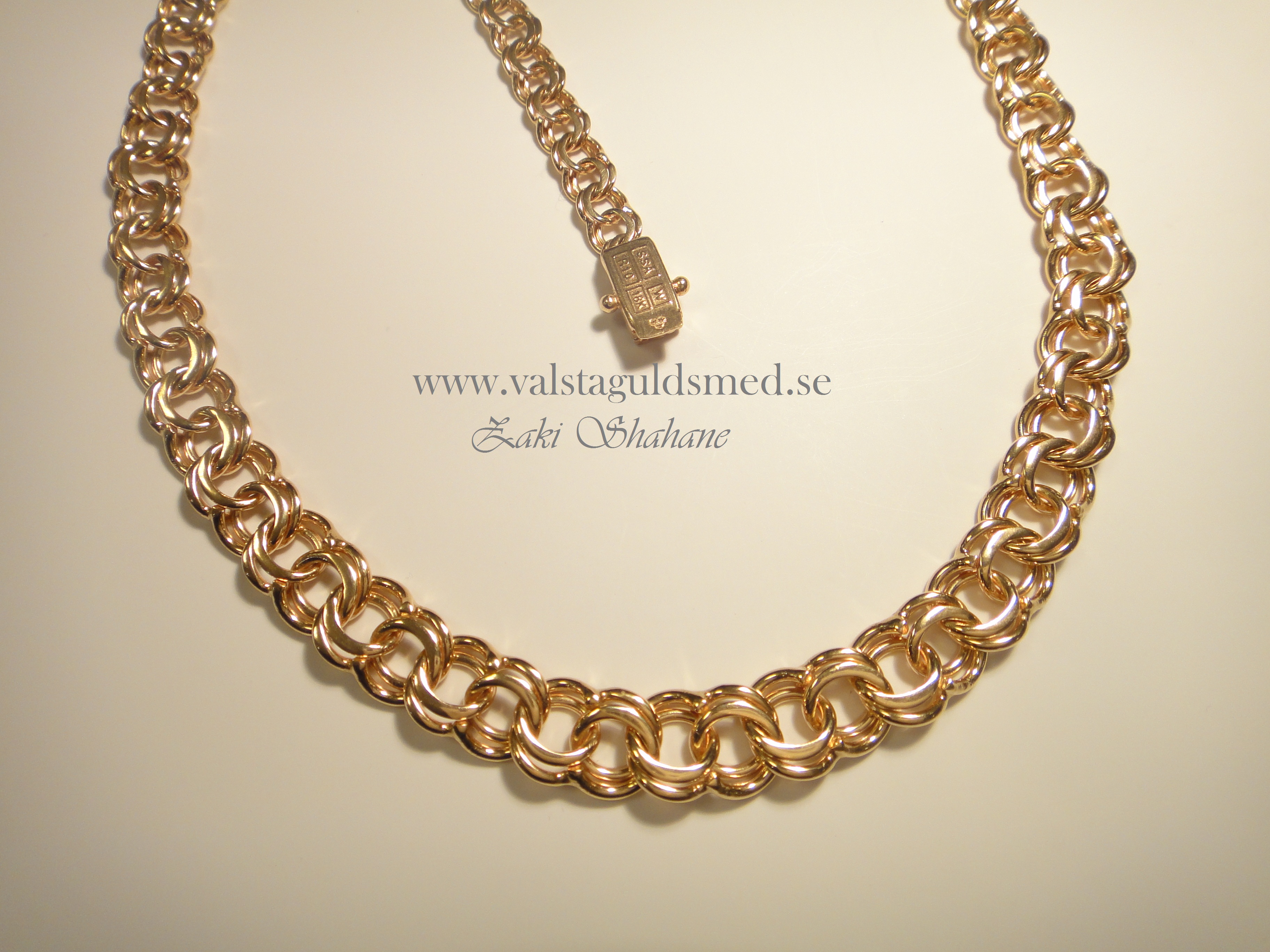 Bismarck halsband i rödguld - 42 cm - 2