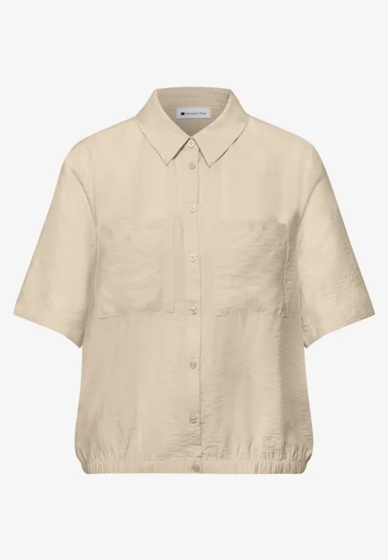 LTD QR Shirtcollar Blouse - Smoke Beige - Street One - 4