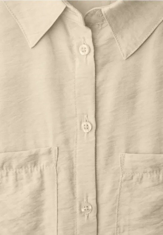 LTD QR Shirtcollar Blouse - Smoke Beige - Street One - 5