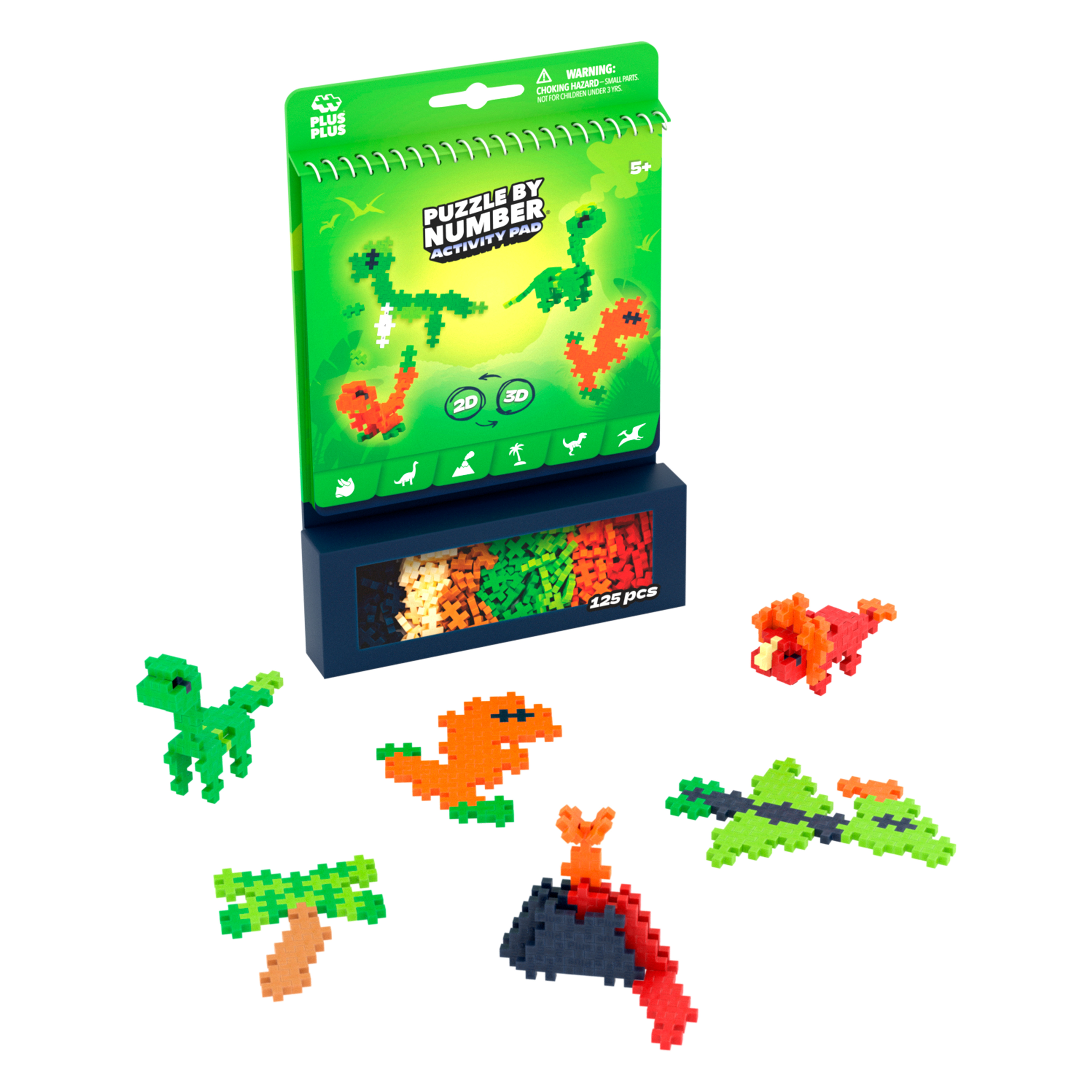 Plus-Plus Activity Pad – Dinosaurier