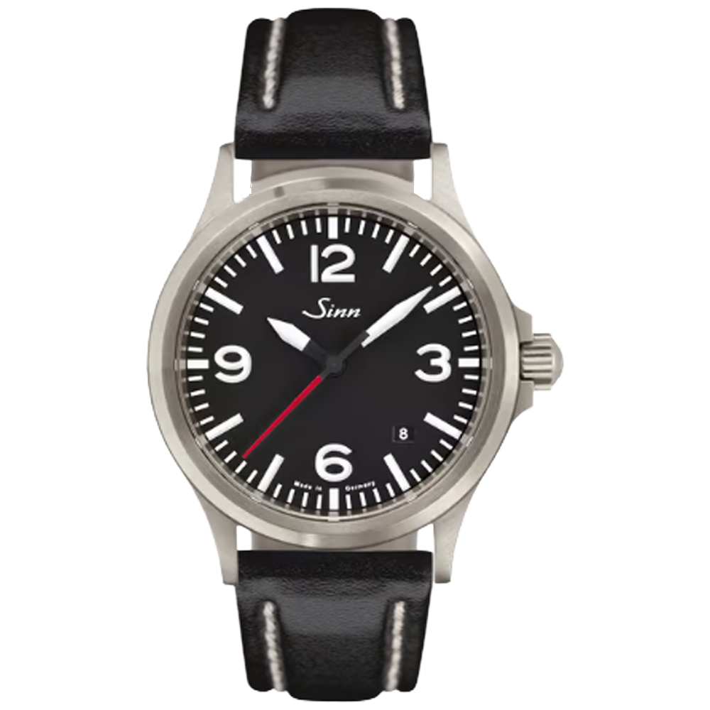 556.0141 Sinn 556 A RS svart kalvskinn556.0141 Sinn 556 A RS svart kalvskinn