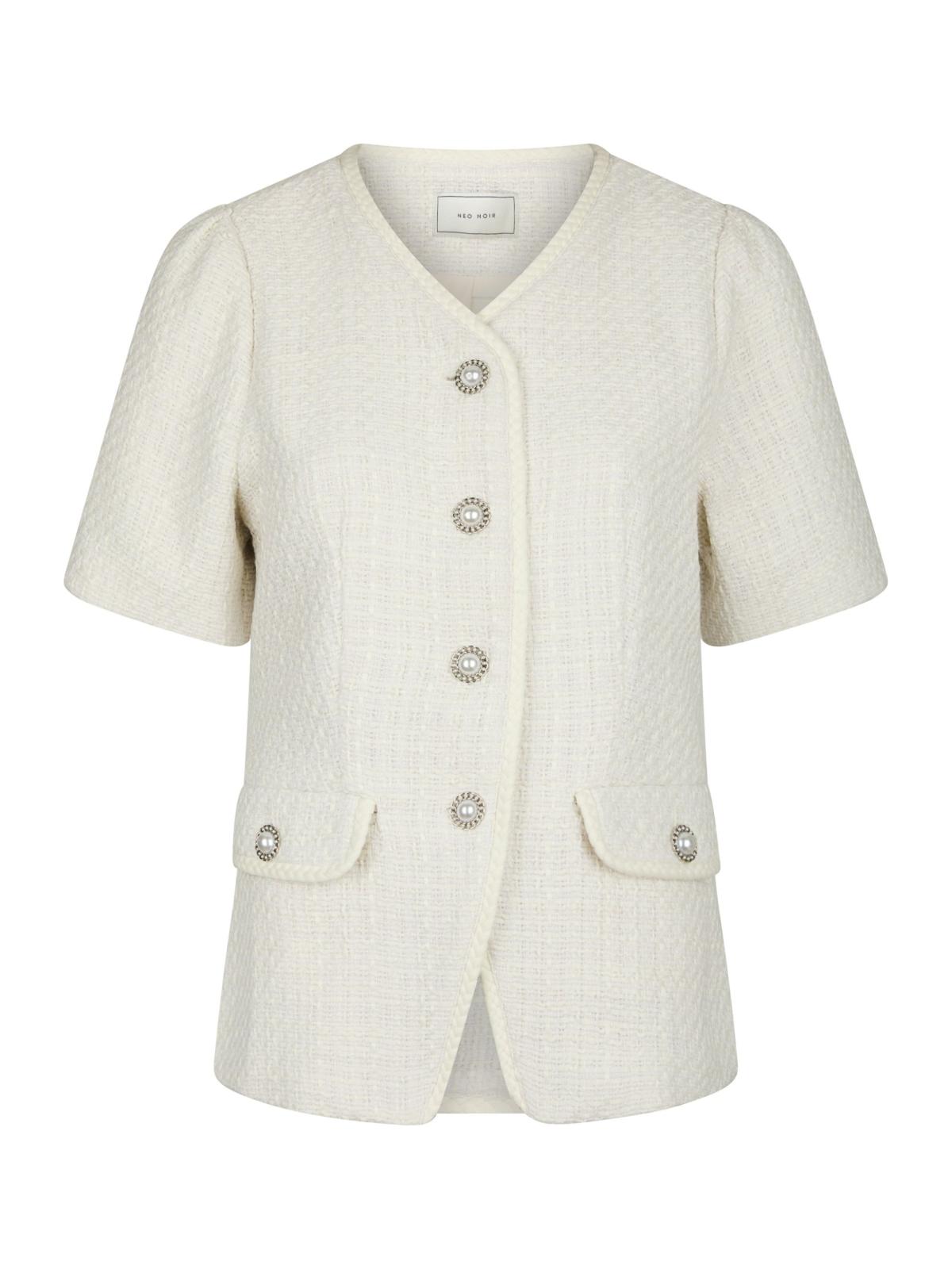 Neo Noir Faina Boucle  jacket, Off White
