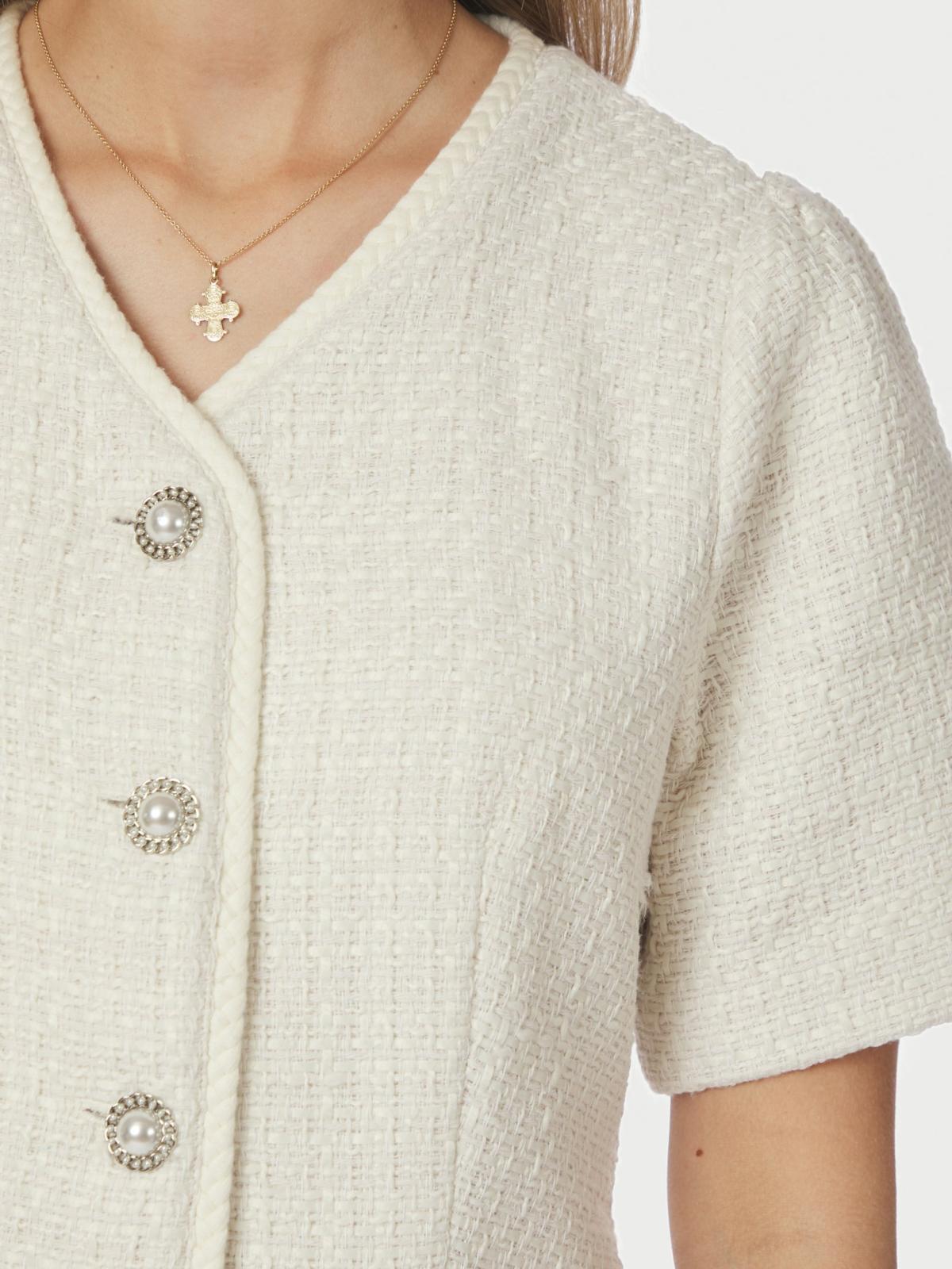Neo Noir Faina Boucle  jacket, Off White - 5