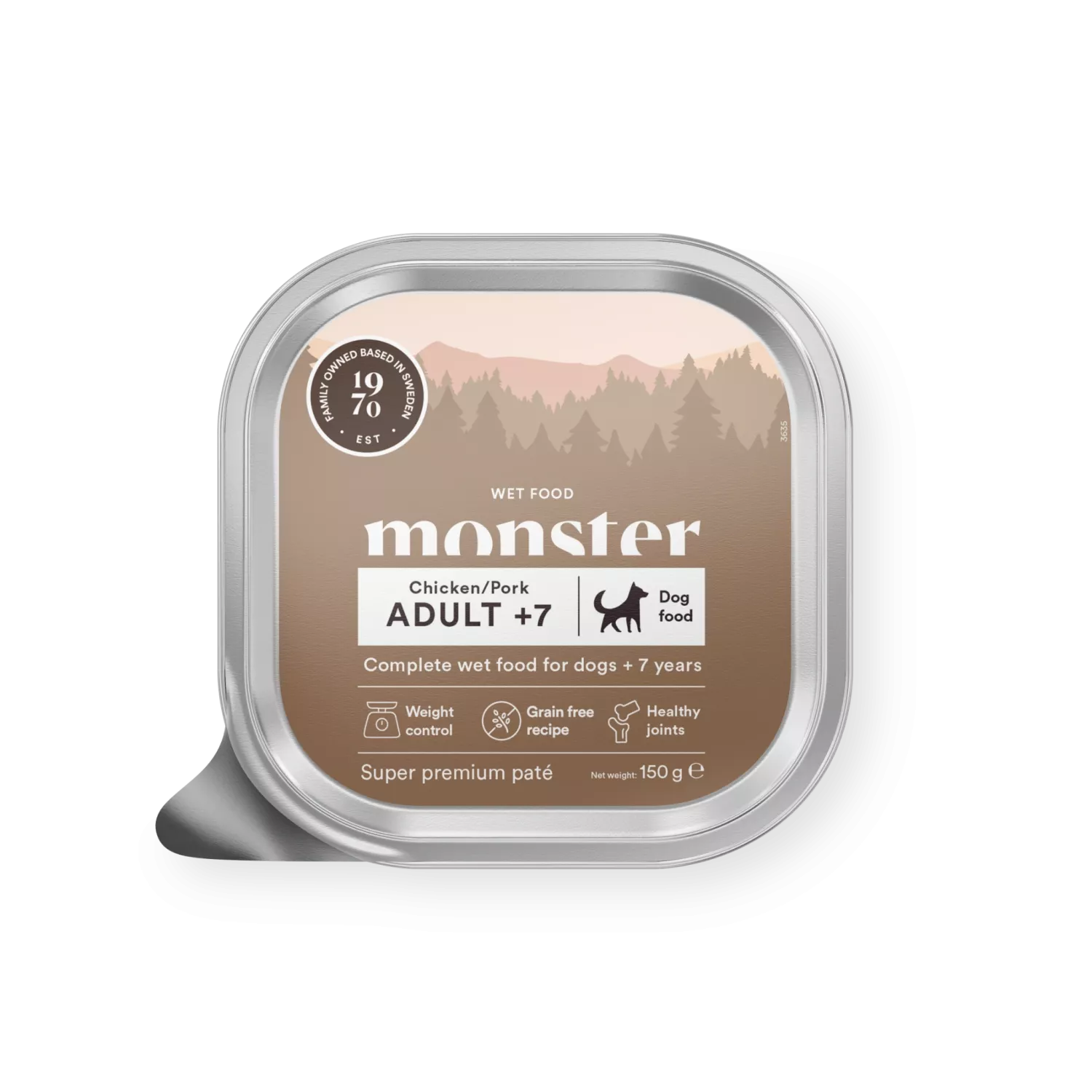 Monster Dog Senior Paté tray 150 g