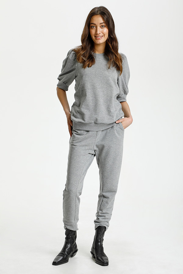 Culture - Vega Pants  Grey Melange - 2