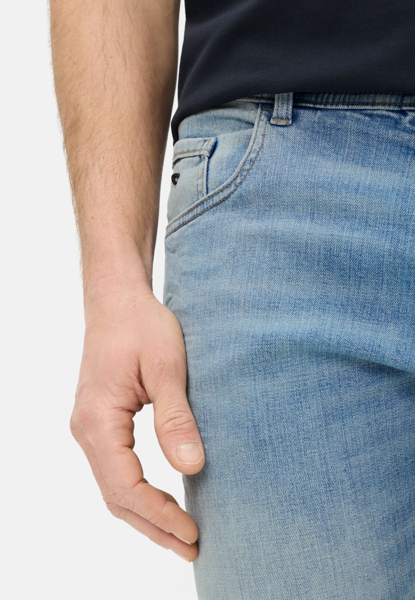 Jeans 5-Pocket ,ljusblå . Regular Fit Houston från camel active  - 4