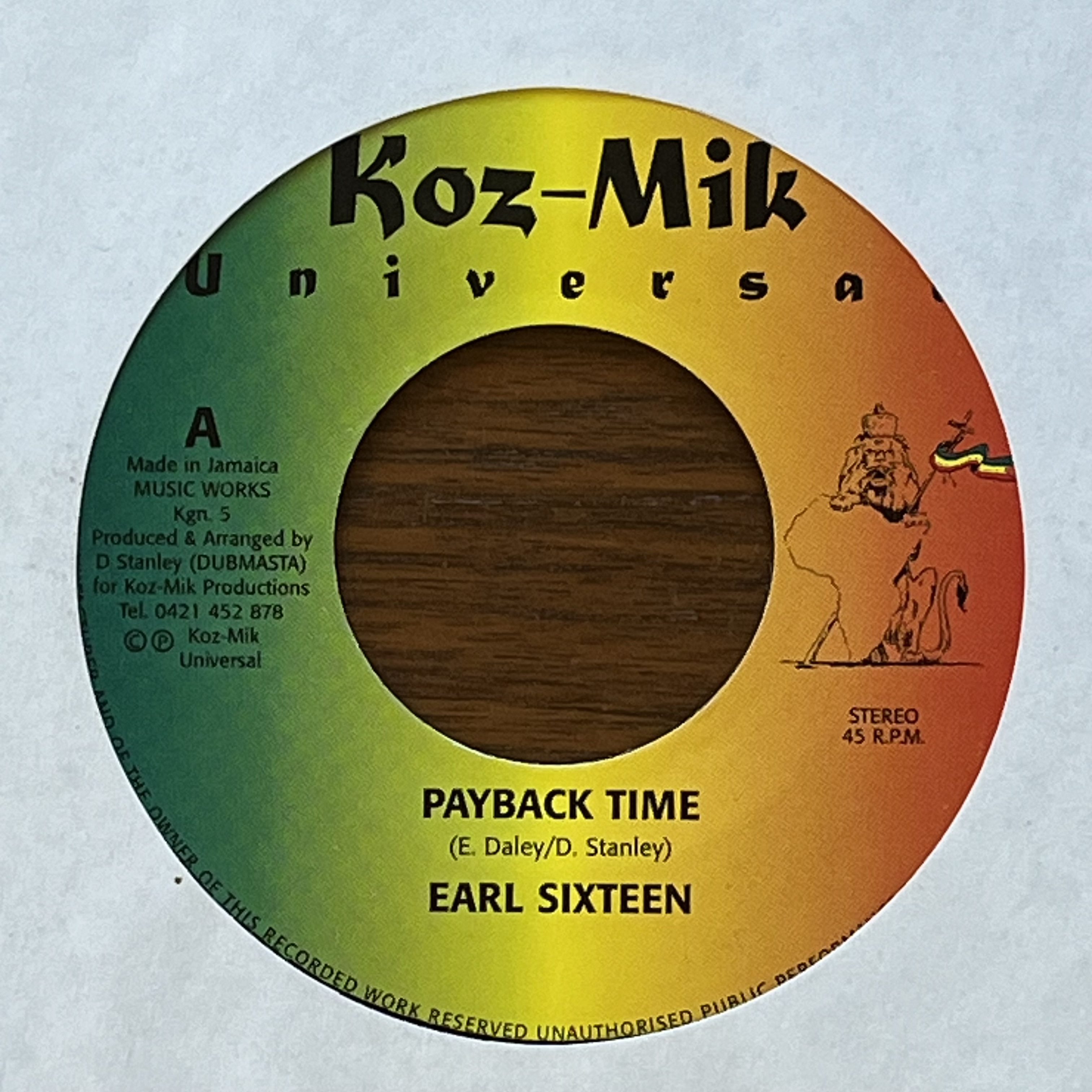 Earl Sixteen – Payback Time
